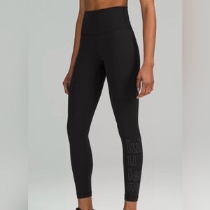 Lululemon Wunder Train Leggings- Graphic